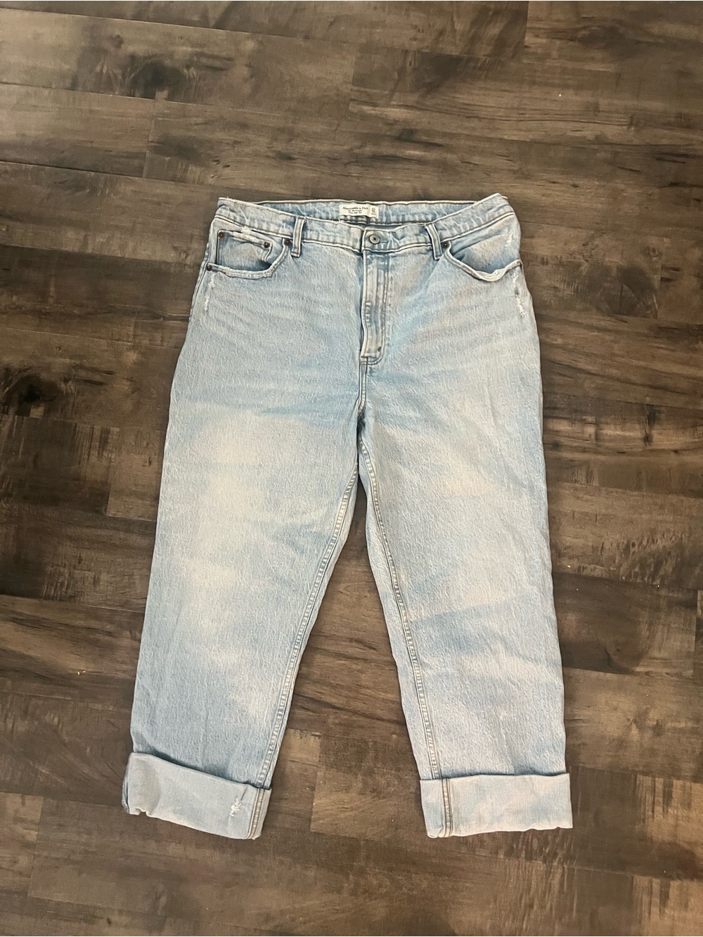 Abercrombie & Fitch Light Blue Boyfriend Jeans
